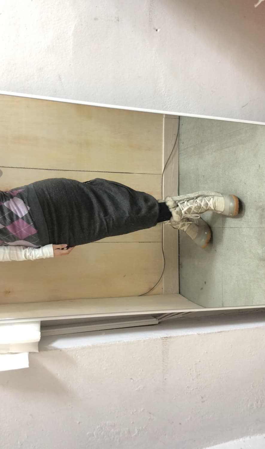 [직수입] 빈티지 울 스커트 브라운 상품이미지6