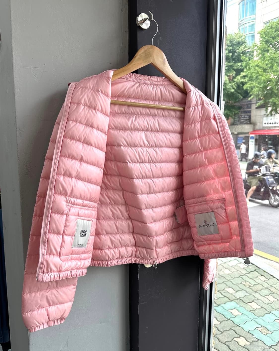 몽클레어 란스 경량 패딩 자켓 핑크 상품이미지8