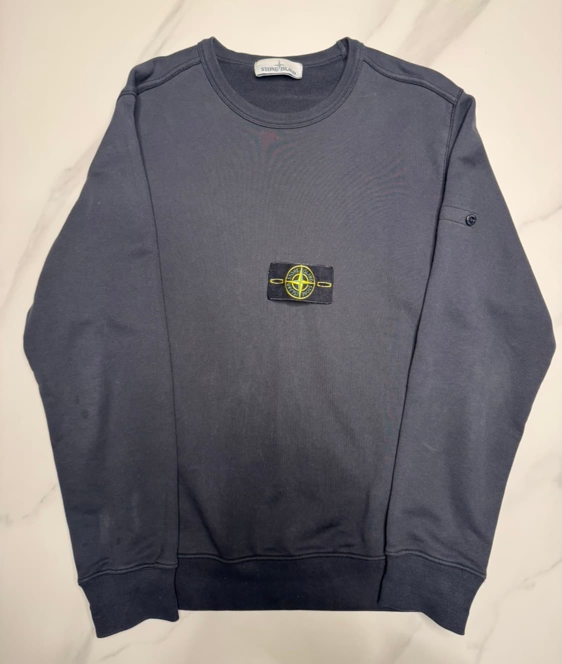 [L]스톤아일랜드 크루넥 블랙 맨투맨 상품이미지1