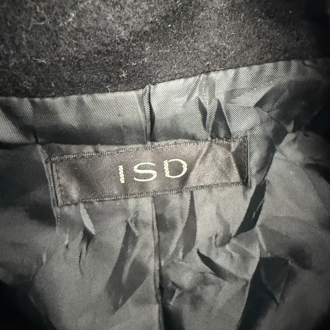 isd 블랙 롱 코트 상품이미지6