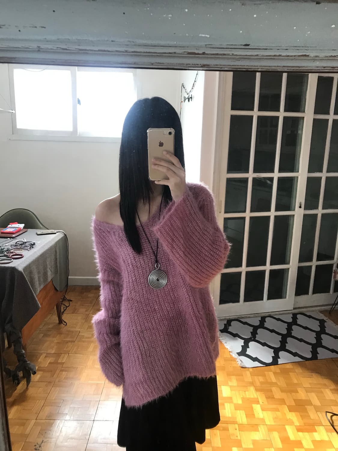 vintage pink knit 상품이미지4
