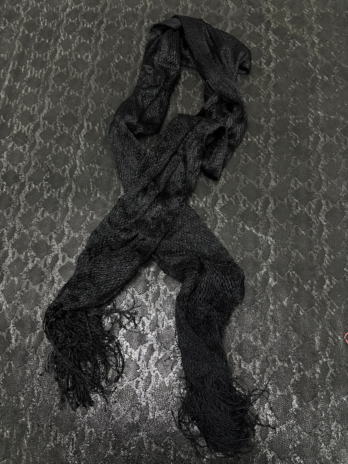 “Vintage” Black Scarf 상품이미지1
