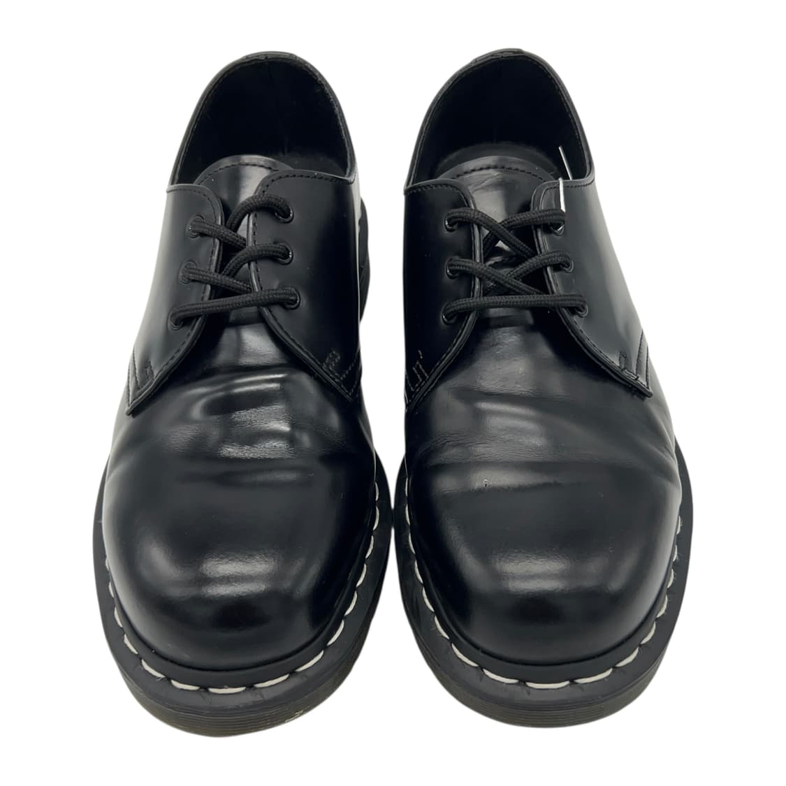 270 닥터마틴 1461 스무스 블랙 화이츠 스티치 (UK8) 상품이미지4