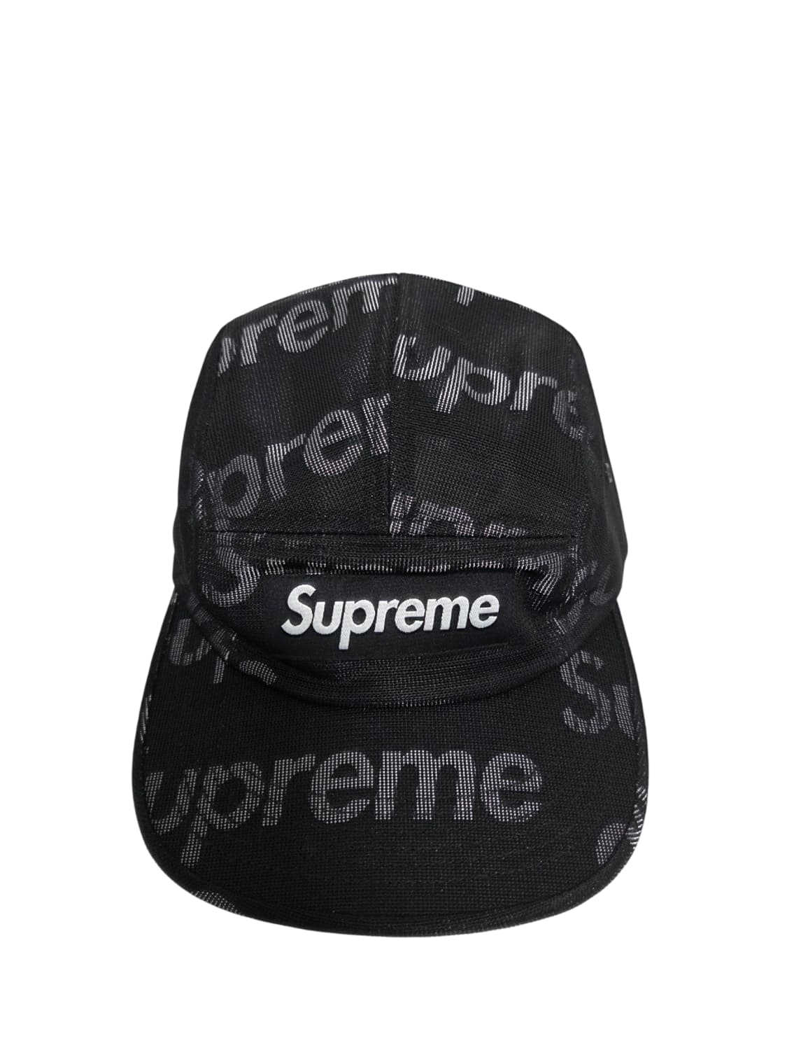 슈프림 리플렉티브 자카드 캠프 캡 블랙 상품이미지1