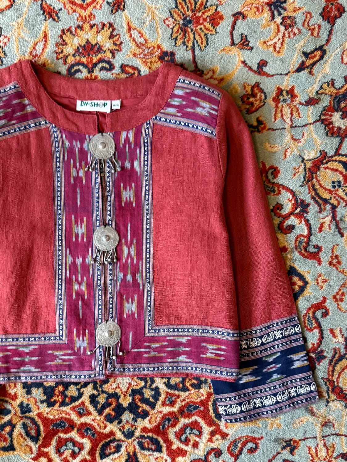 100% Linen Indian Navajo Jacket 0047 상품이미지2