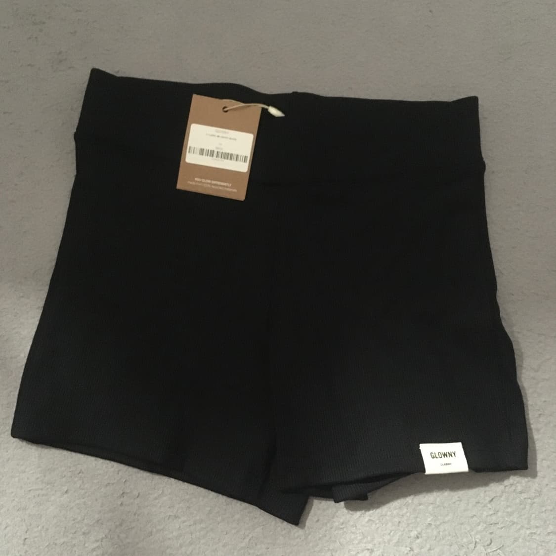 글로니 G CLASSIC RIB SHORTS (BLACK) M 상품이미지4