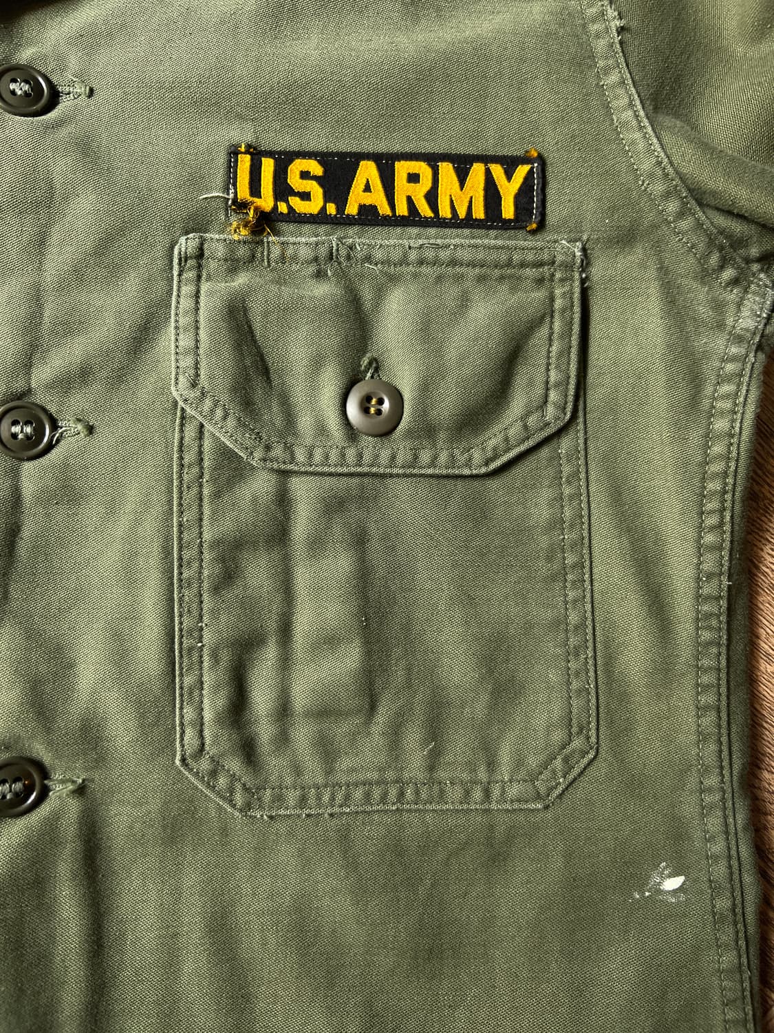 [S]60's 오리지널 U.S ARMY OG-107 밀리터리 셔츠 상품이미지3