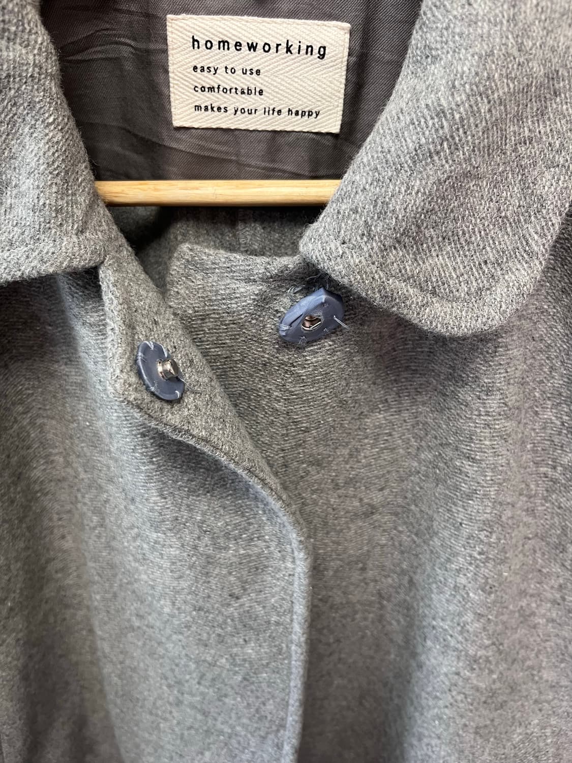 Homeworking 사와코 투버튼 울코트 상품이미지9