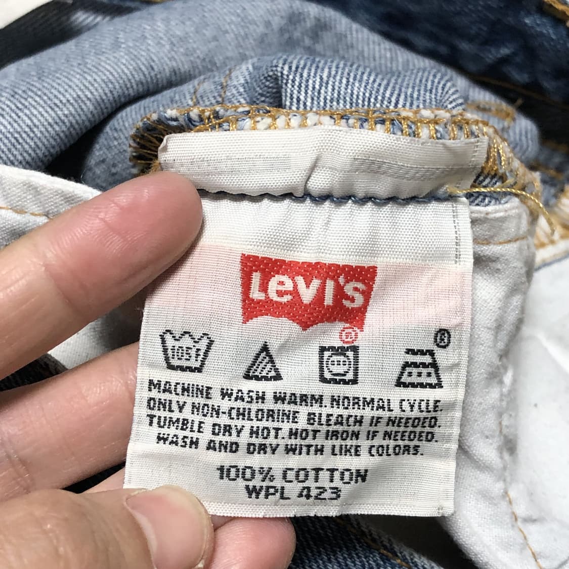 (27) 00's 리바이스 Levi's 501 스트레이트핏 연청 데님 상품이미지5