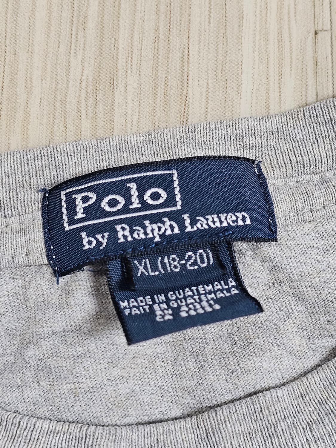 [XL (18-20)] 폴로 랄프로렌 그레이 긴팔 크루넥 티셔츠 상품이미지4