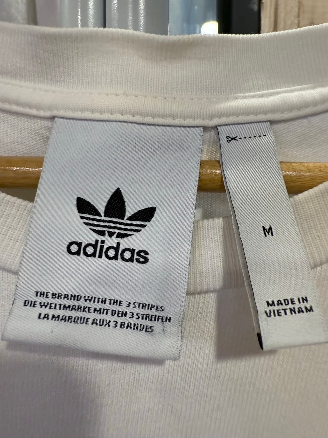 아디다스 트레포일 빅로고 화이트 반팔 티셔츠 상품이미지2