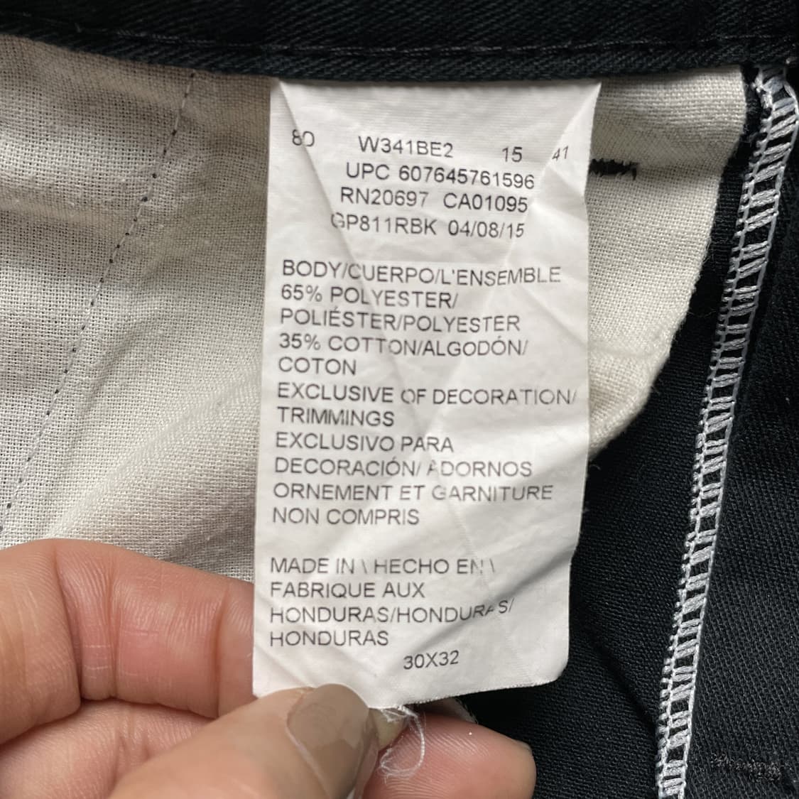 DICKIES 디키즈 빈티지 블랙 코튼 워크 팬츠 A00857 상품이미지8