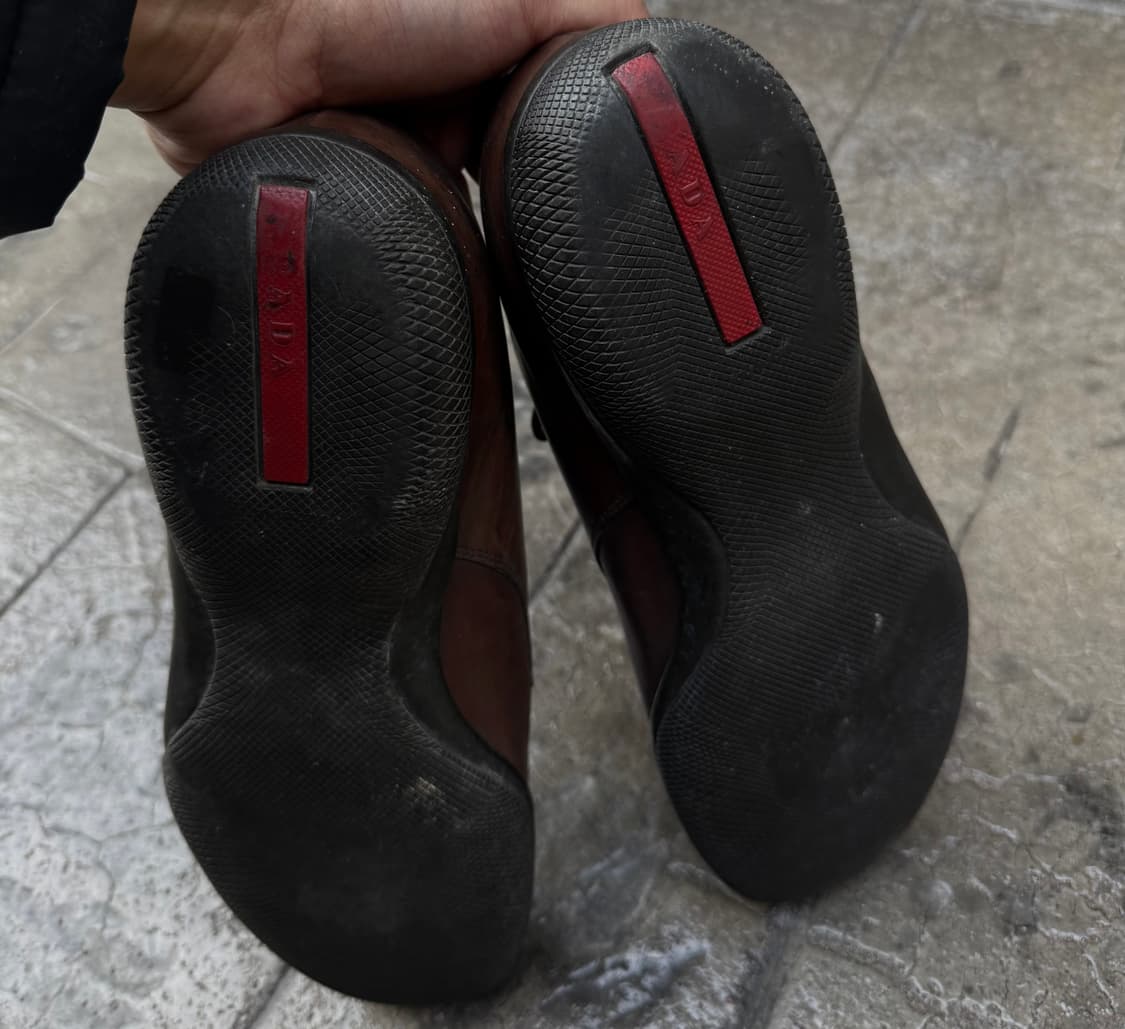 프라다 스포츠 빈티지 레더 더비 슈즈 상품이미지4