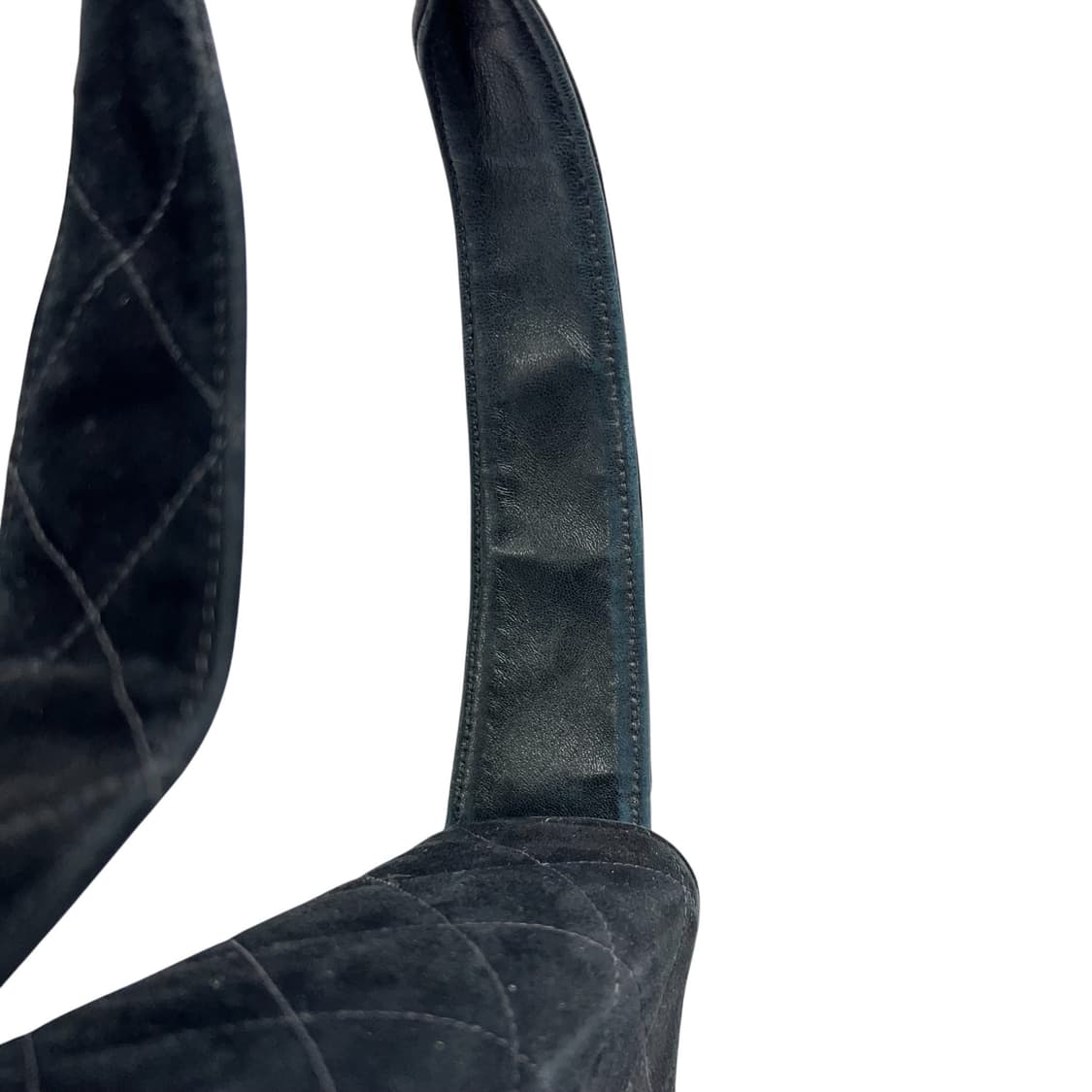 샤넬 클래식 빈티지 켈리백 스웨이드 네이비 상품이미지6