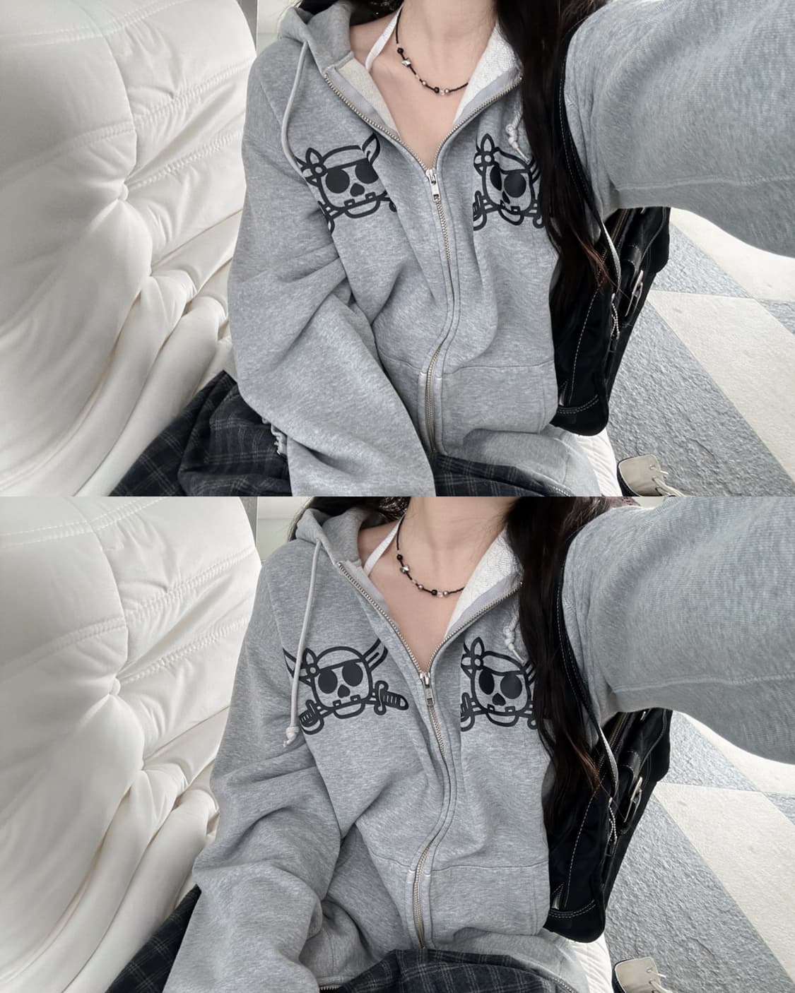 베이프 해적 마일로 후드집업 상품이미지1
