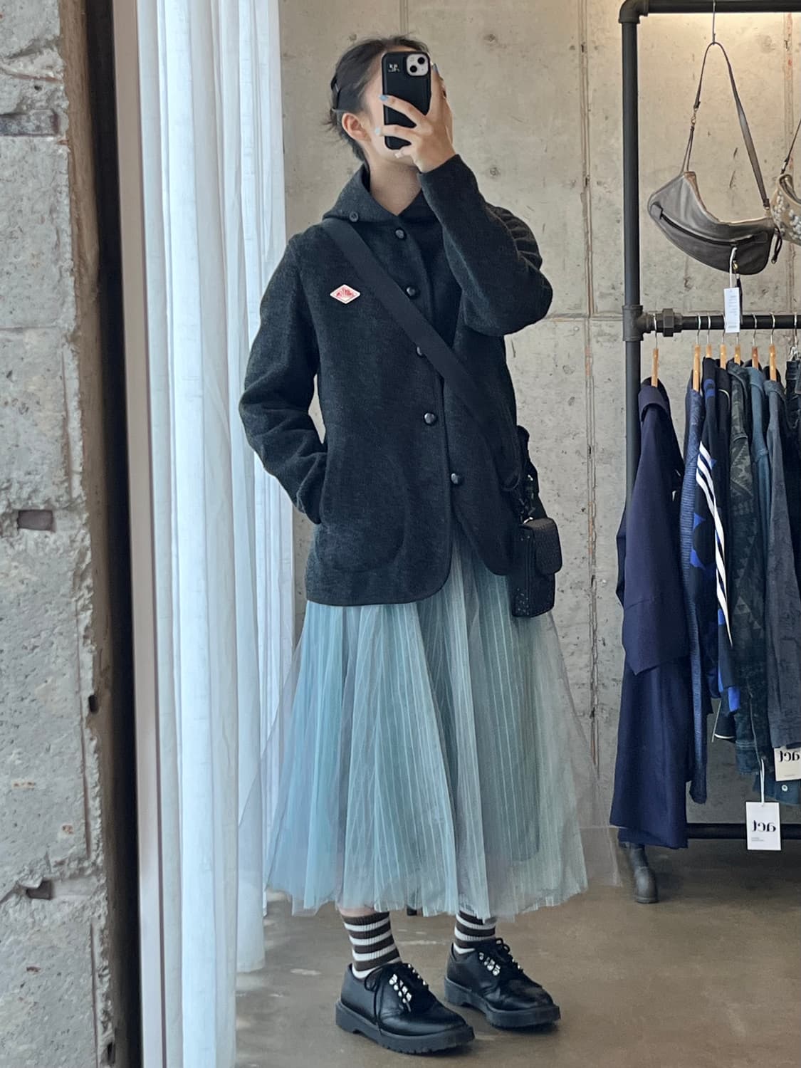 DANTON 단톤 울 숏코트 다크그레이 38 상품이미지2