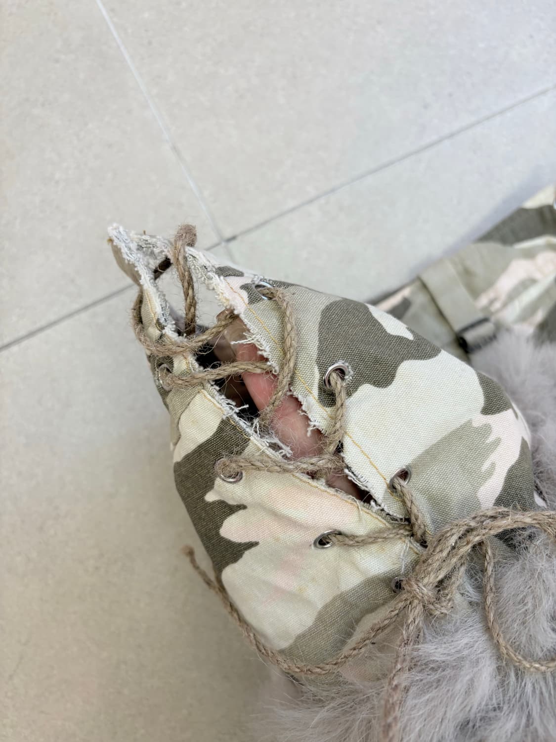 카모 아일렛 커스텀 퍼스커트 상품이미지3