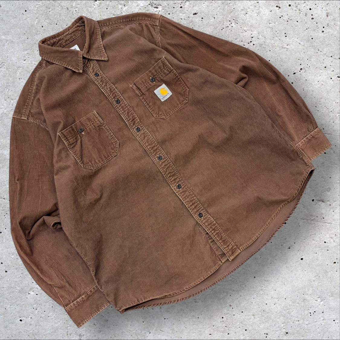 [XL] 칼하트 빈티지  브라운 코듀로이 셔츠 C300 상품이미지1