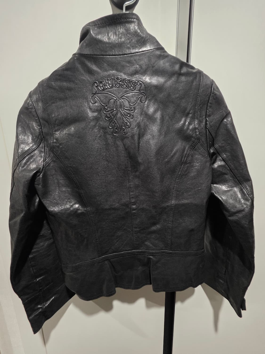 GUESS 양가죽 자켓 여성 S 블랙 상품이미지2