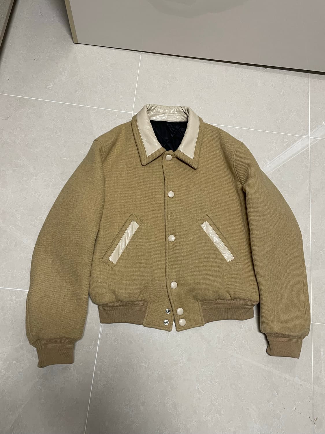 렉토 바시티 자켓 베이지 L 상품이미지1