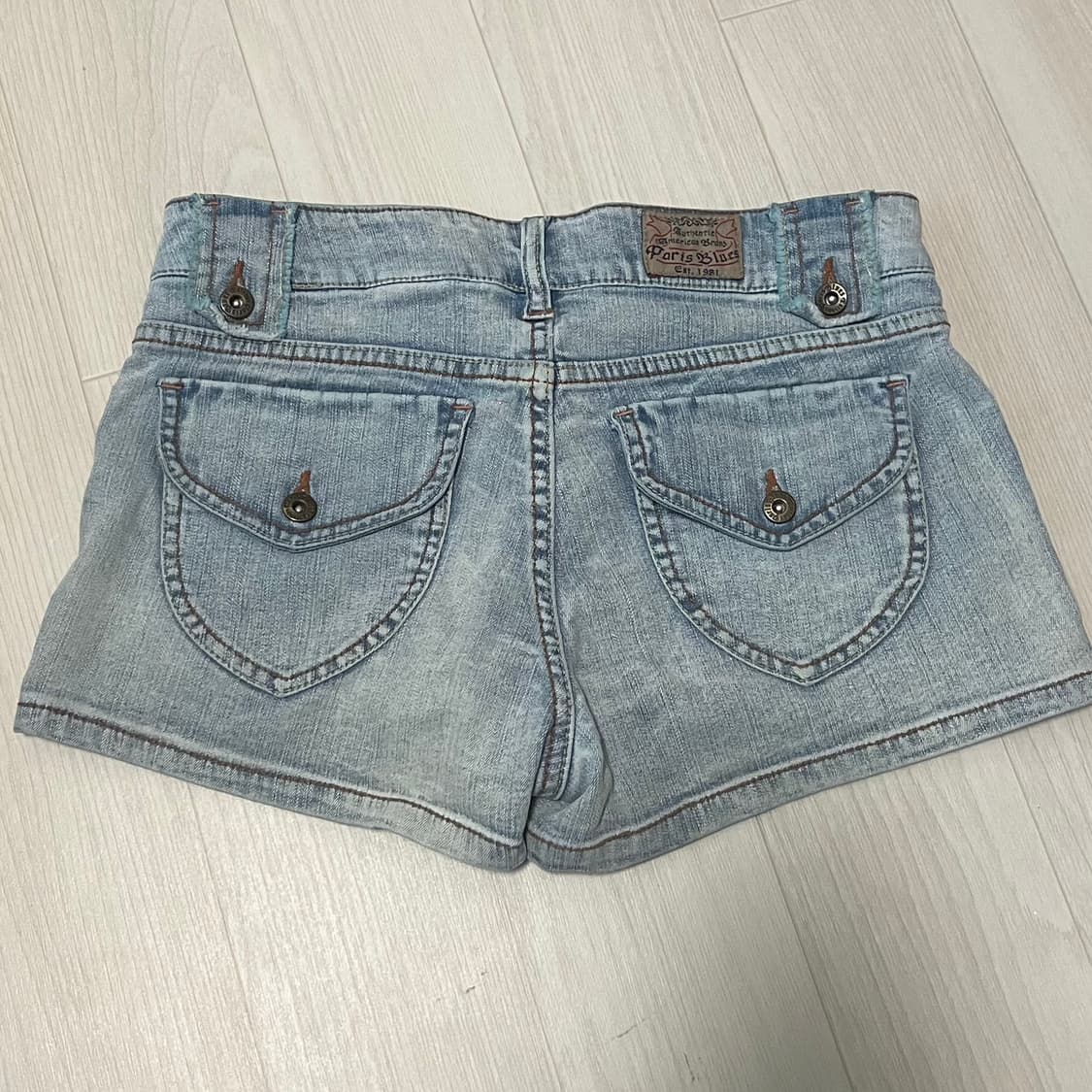 파리스블루 빈티지 데님 쇼츠 y2k 00's 상품이미지2