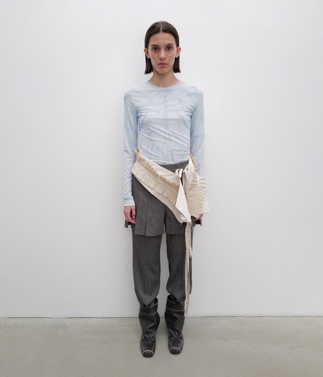 오픈와이와이 플리츠 레이어드 벨트  상품이미지2