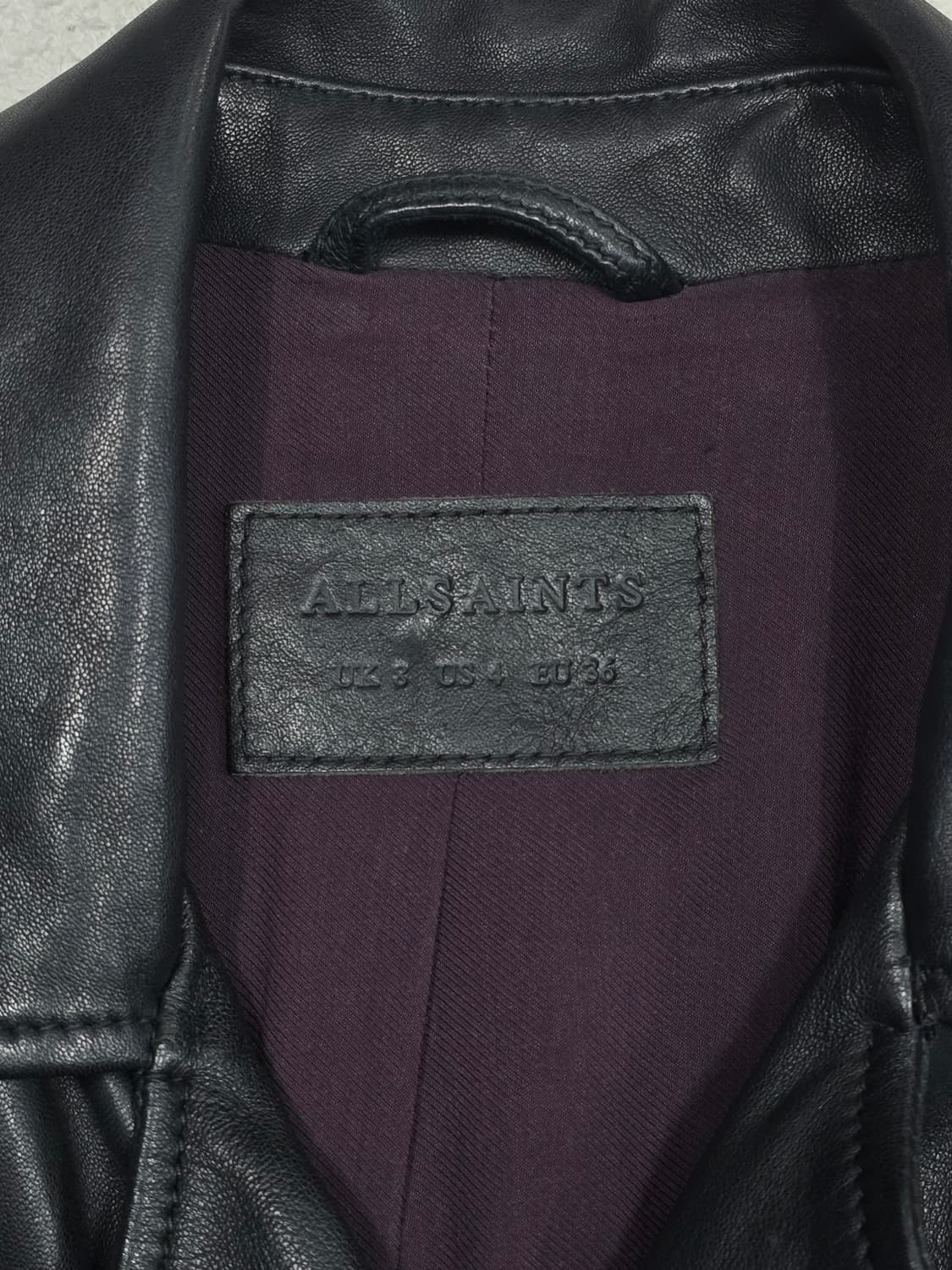 Allsaints 올세인츠 블랙 램스킨 라이더 자켓 상품이미지7