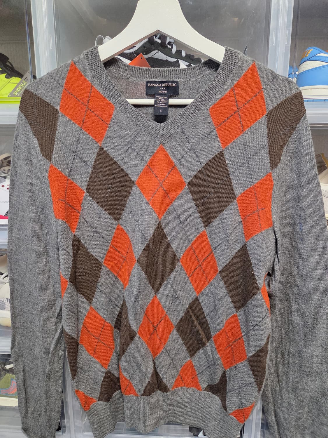 바나나리퍼블릭 아가일니트S 상품이미지3