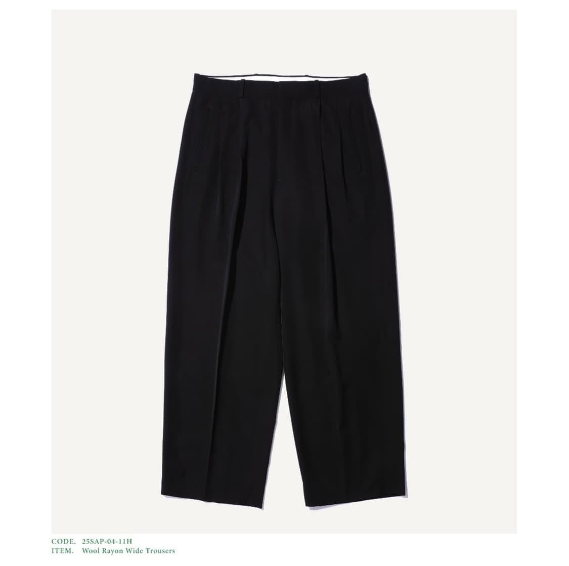 아프레쎄 25SS 울 레이온 와이드 팬츠 [4] 상품이미지1