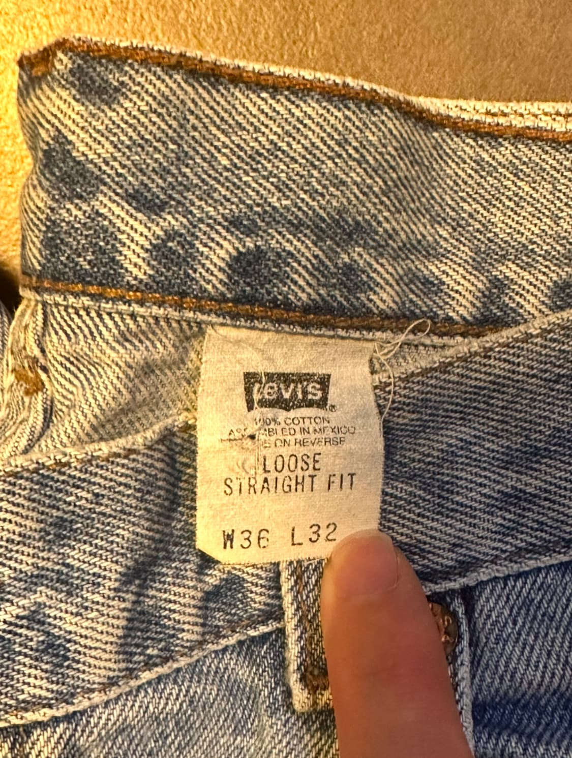 (36) 90s 리바이스 569 루즈 스트레이트 연청 상품이미지2