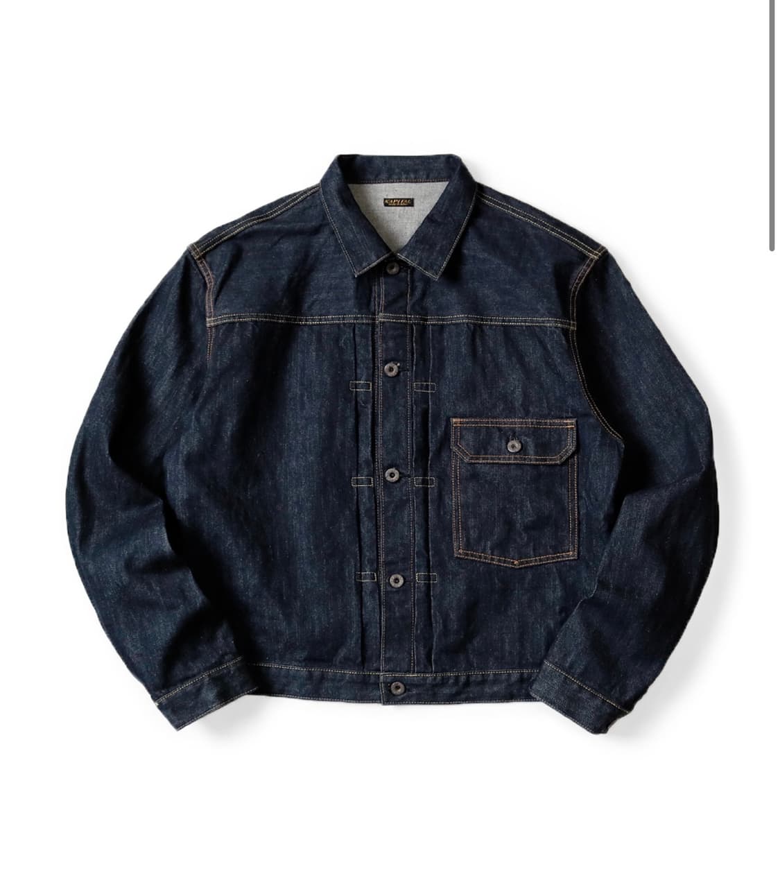3] 캐피탈 14온즈 데님 1ST 원 워시 자켓 인디고 상품이미지1