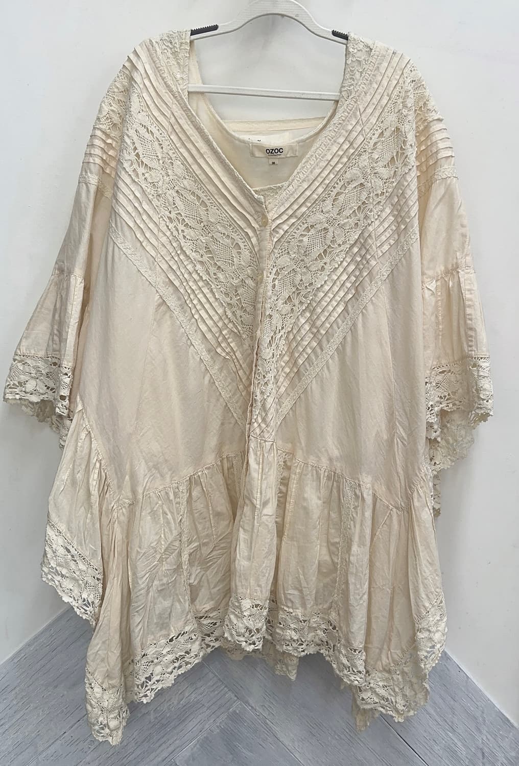 🤍하구미의 레이스 케이프 코디세트🤍 히피 그런지 모리걸 롱 스커트 상품이미지4