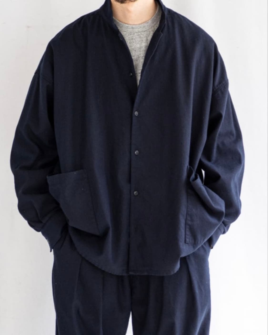 네스트로브컨팩트 코튼 실크 넵 서지 바기 셔츠 상품이미지2