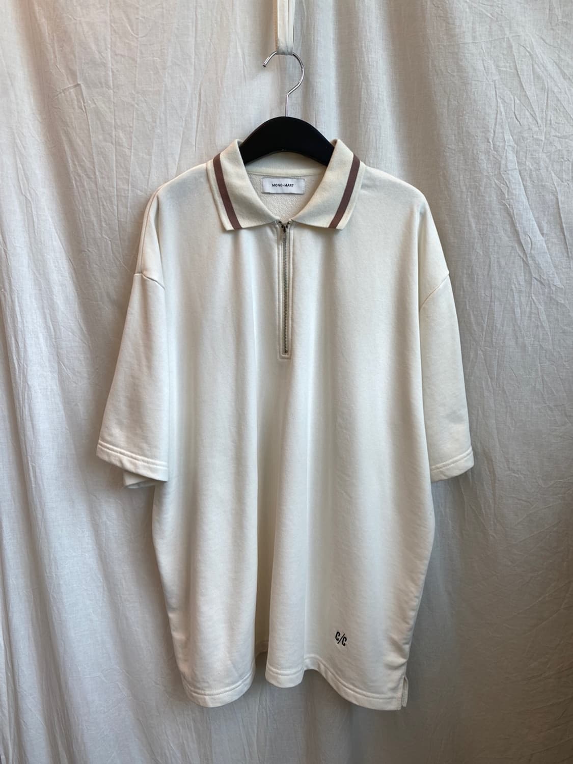 MONO-MART 집업 반팔티셔츠(MEN M) 상품이미지1