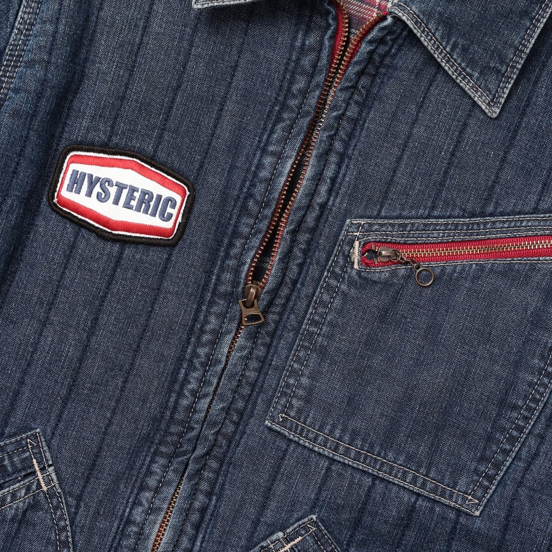 Hysteric Glamour 패치 데님 블루종 자켓  상품이미지4