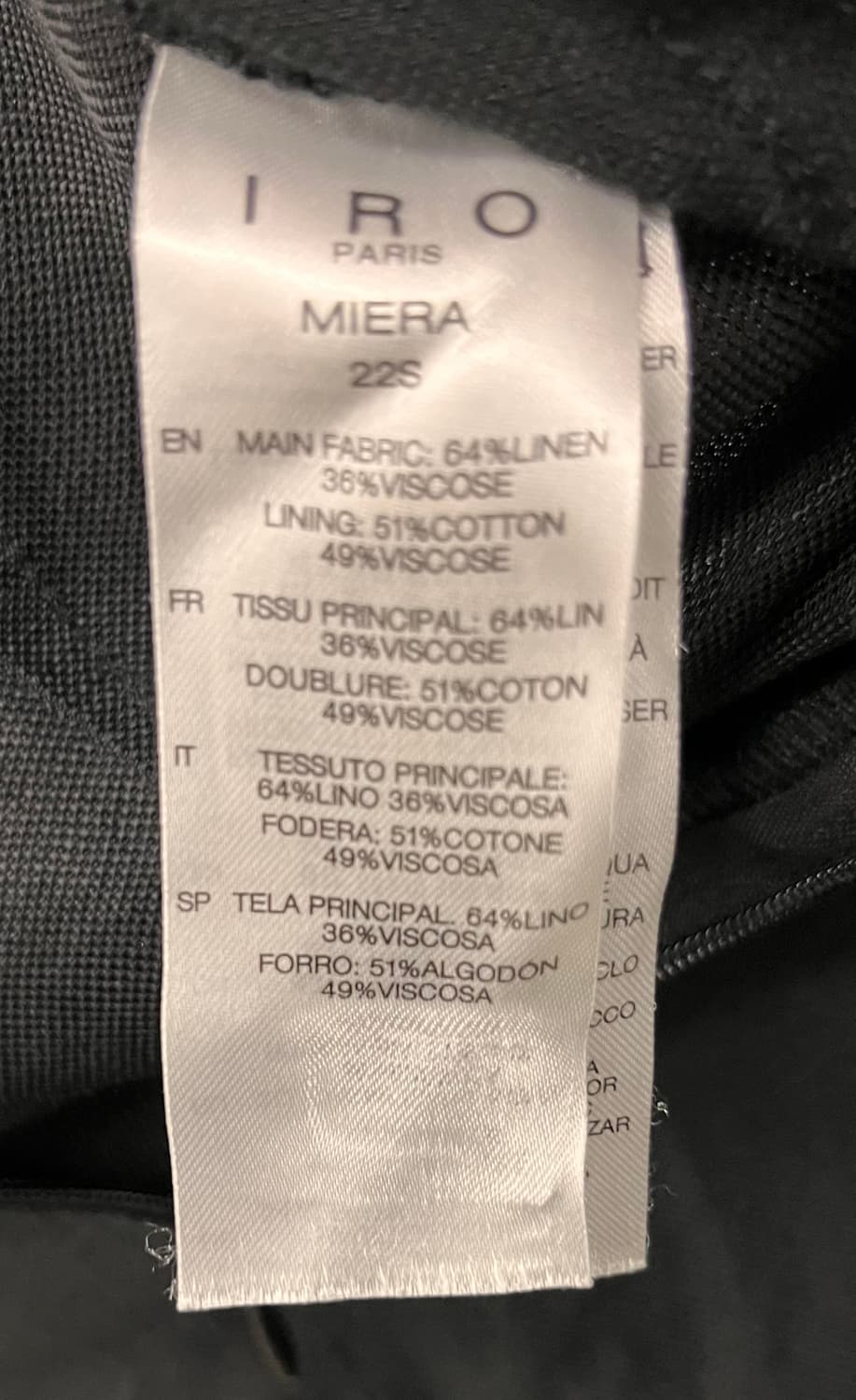 이로 IRO PARIS 카고 팬츠 34 상품이미지5