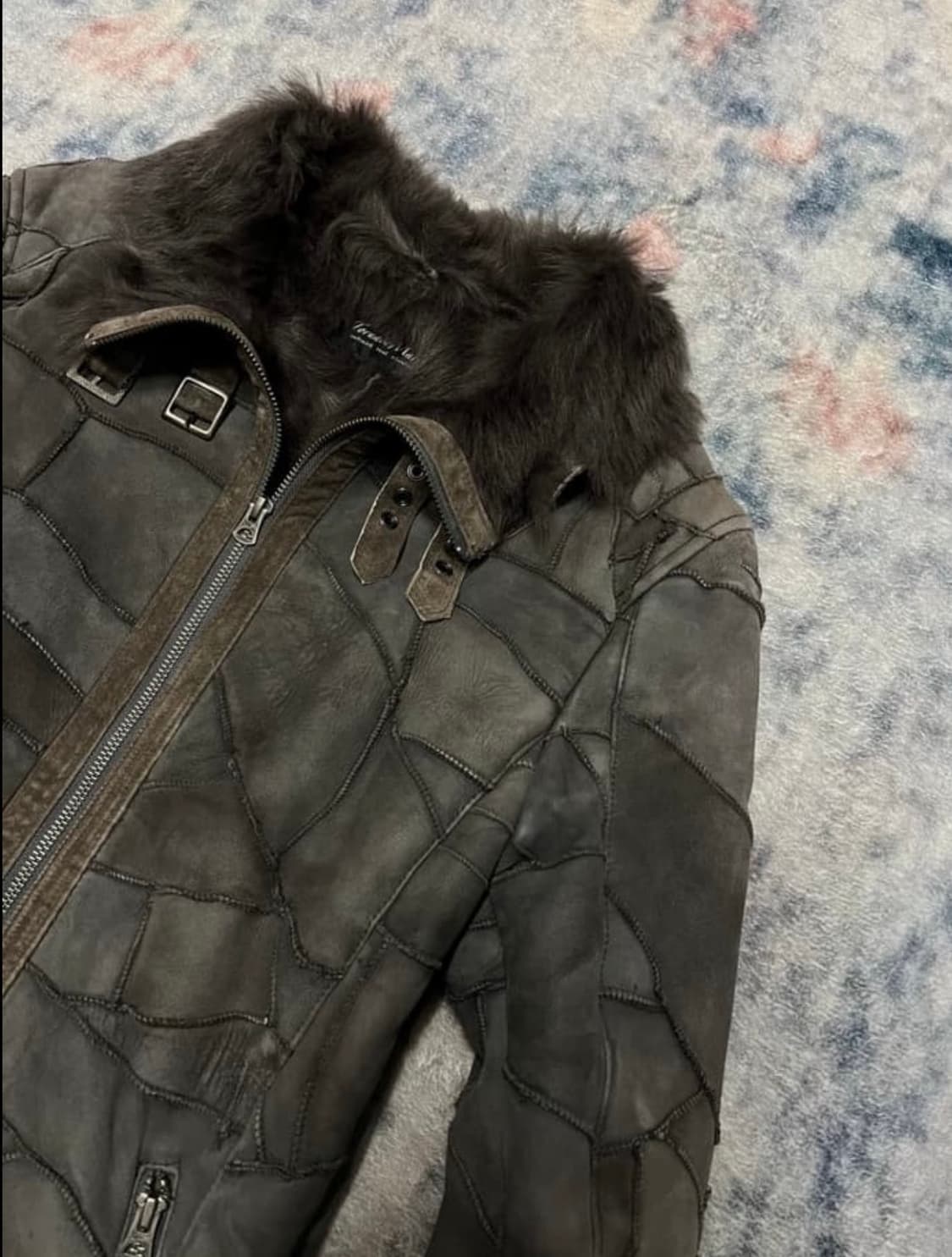 Tornado Mart 00‘s 퍼 패치워크 자켓 상품이미지4