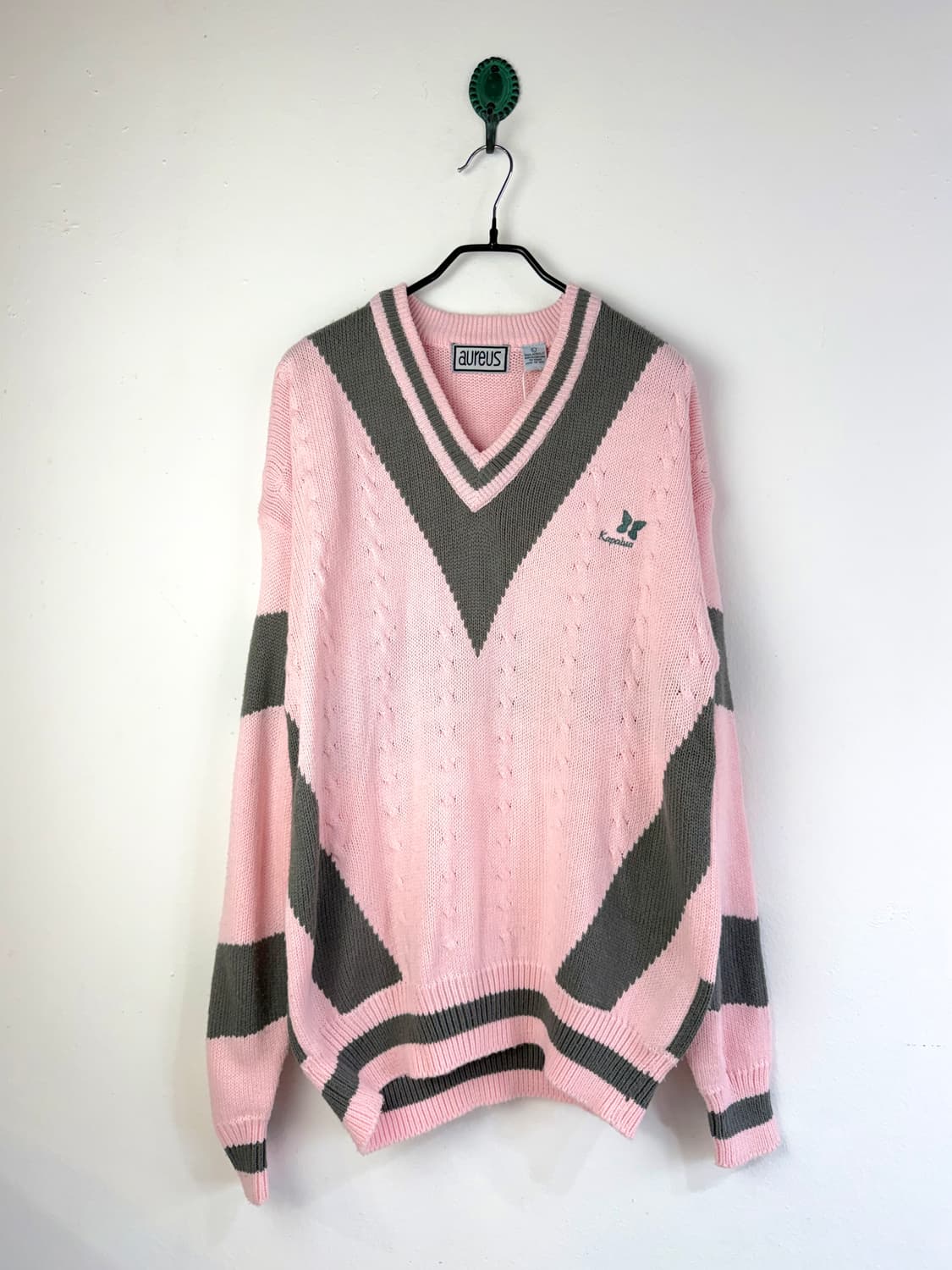 90s 빈티지 핑크 아크릴 니트 상품이미지1