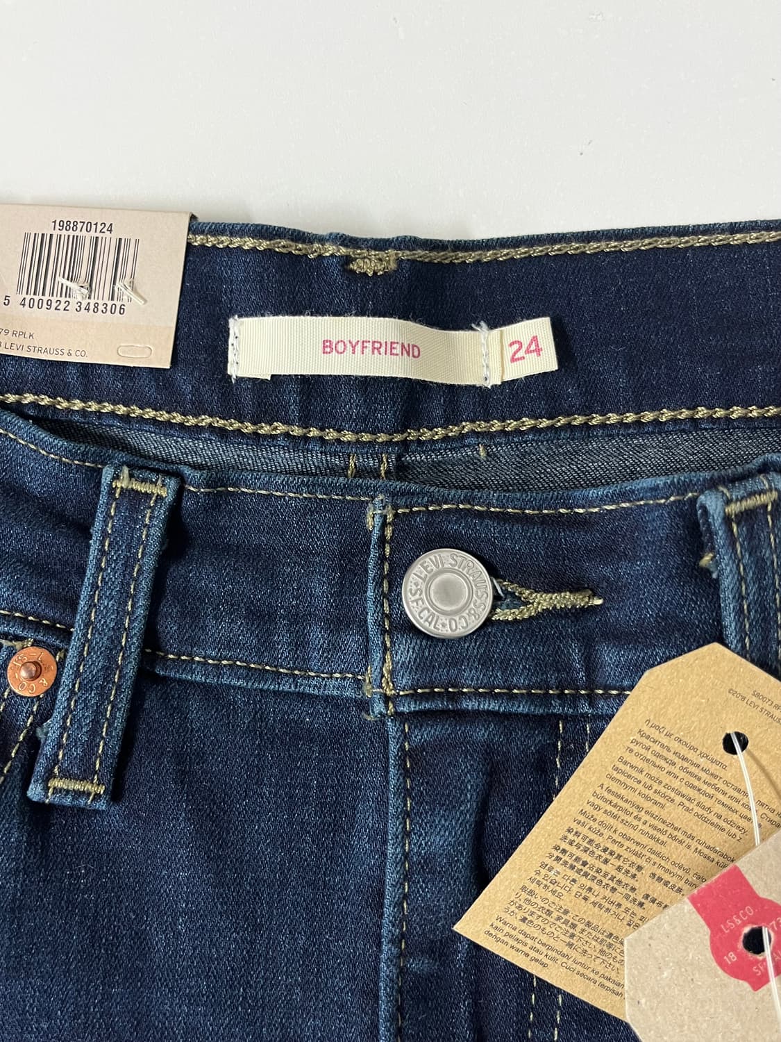 24) 새상품 리바이스 보이프렌드 데님 청바지 상품이미지5