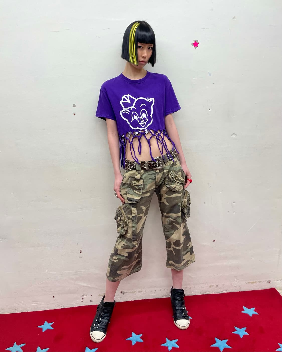 Twisted Fringe Purple T-shirt 상품이미지5