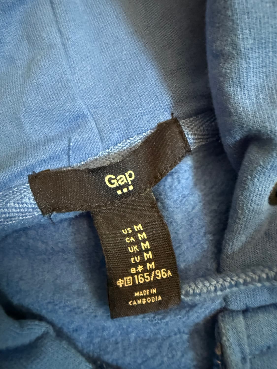 GAP 갭 파란색 후드집업 M 상품이미지2