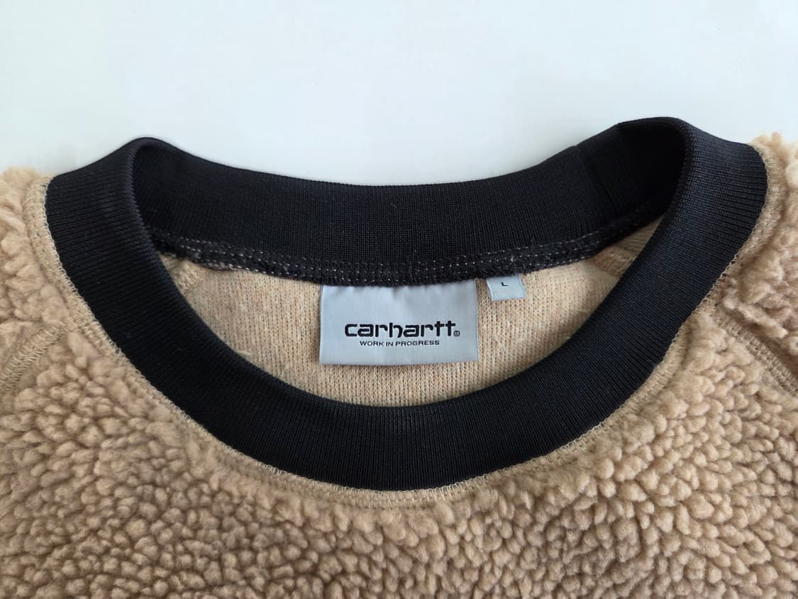 칼하트 WIP 프렌티스 라이너 플리스 맨투맨 베이지 L 상품이미지3