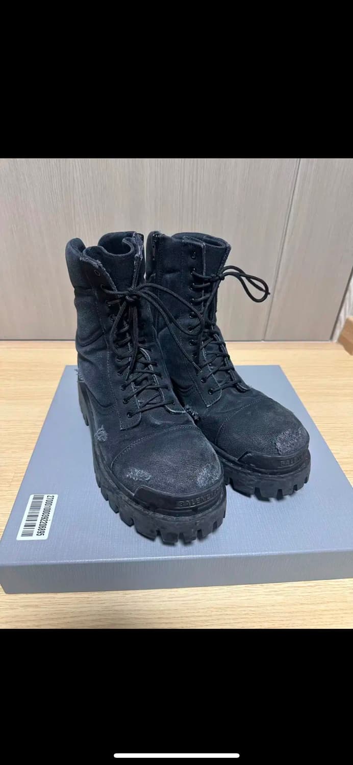 (42) 발렌시아가 컴뱃 스트라이크 20mm 부츠 블랙 상품이미지2