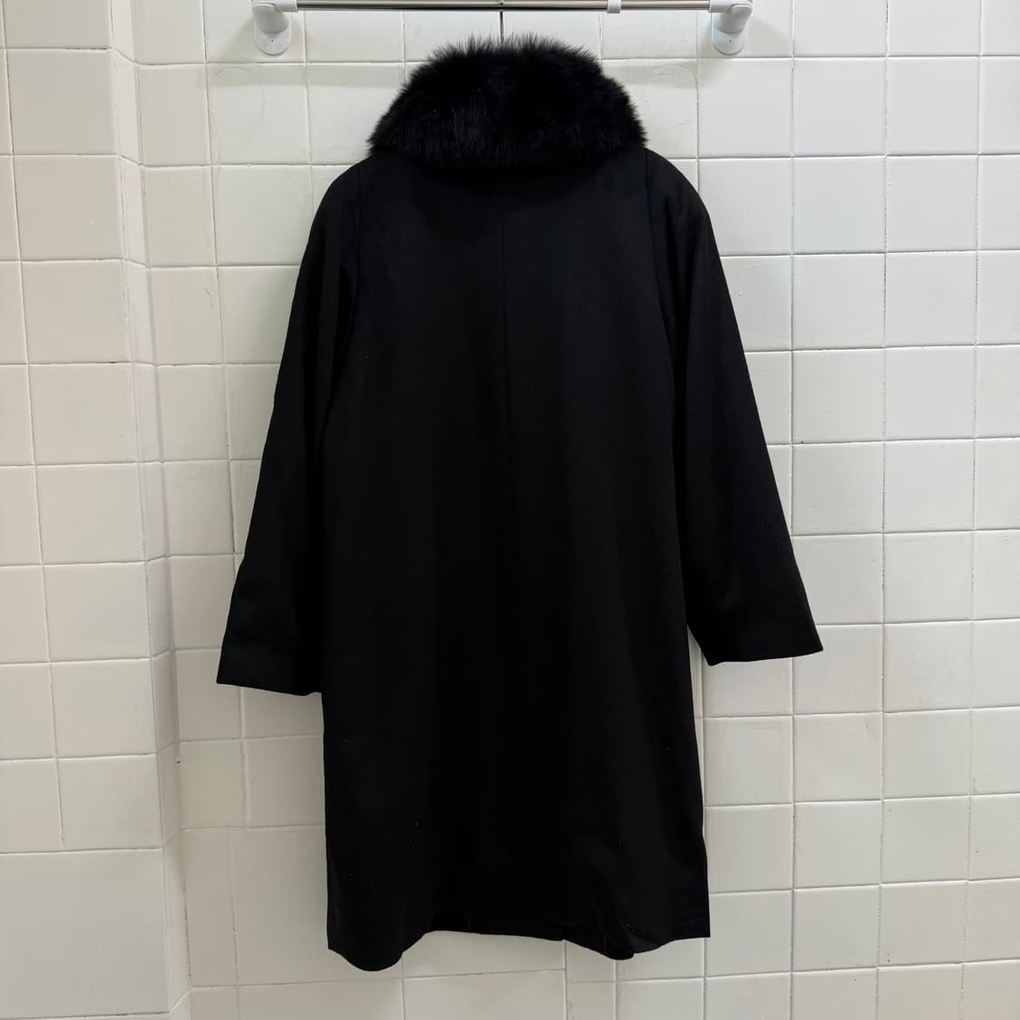 Rol Ant 퓨어 캐시미어 블랙퍼 롱코트  상품이미지4