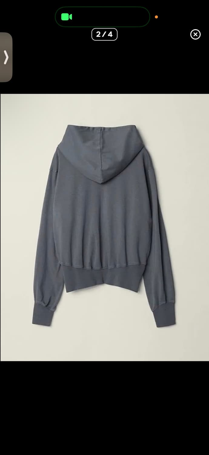 EE CURVED HOODED SWEAT ZIP JACKET 상품이미지1