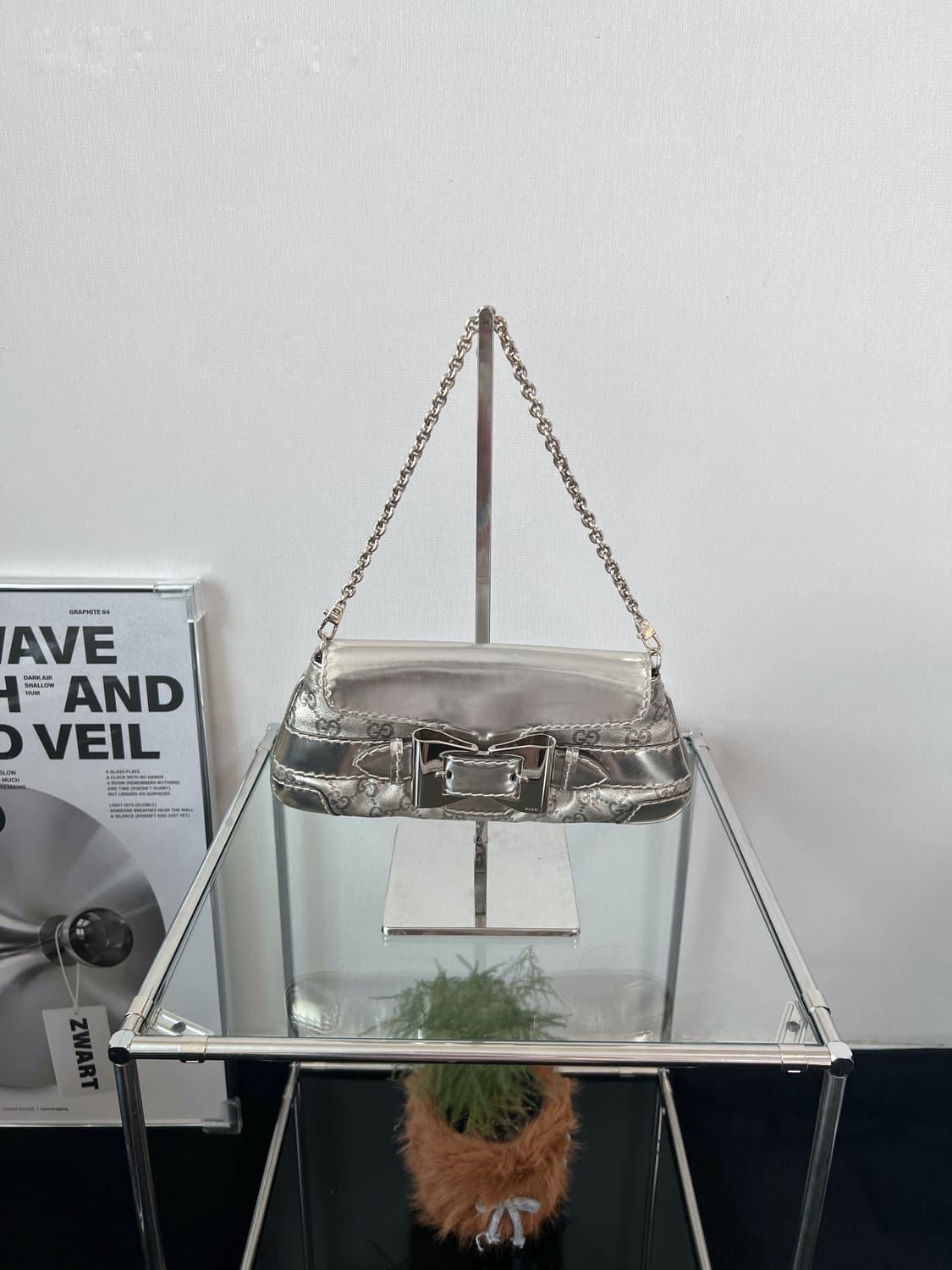 구찌 구찌시마 퀸 보우 체인 숄더백 Y2K 상품이미지1