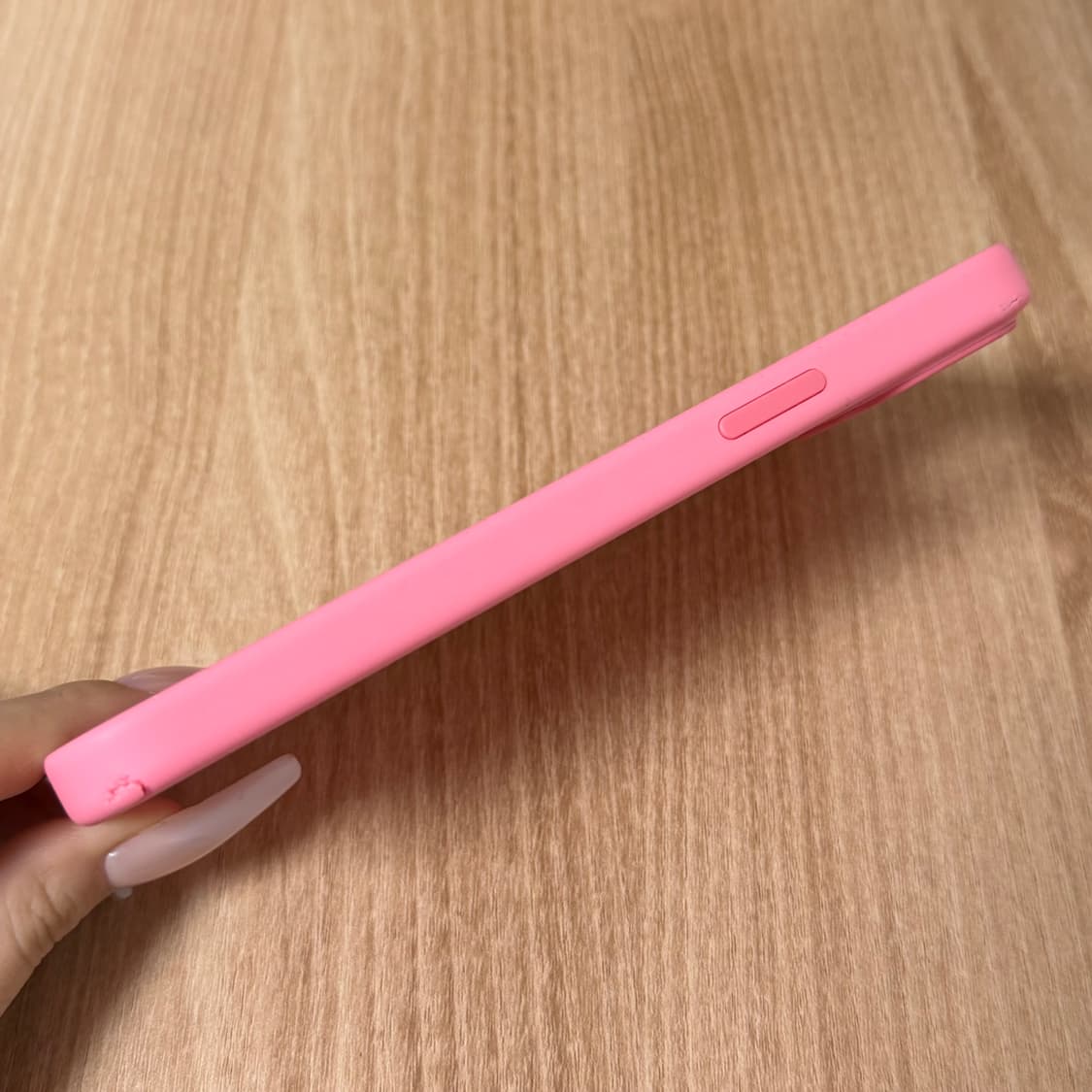 (15플러스) 아이폰 정품 핑크 실리콘 케이스 상품이미지3