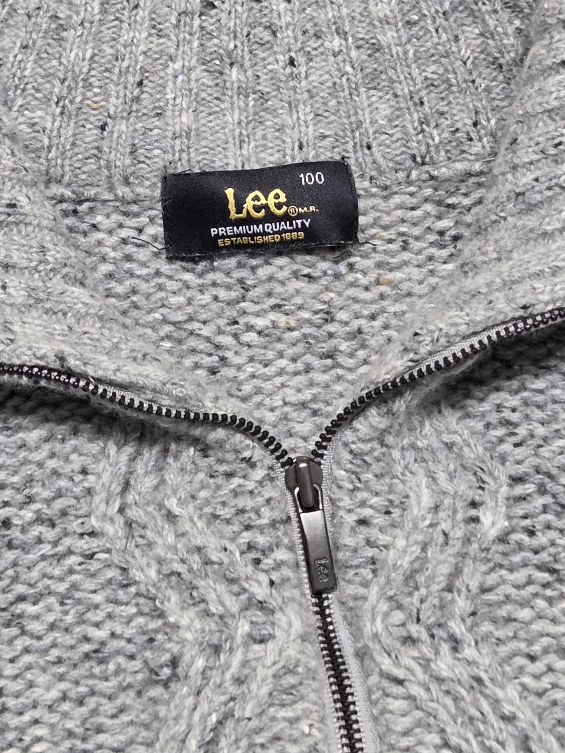 Lee 리 하프넥 꽈베기 니트 스웨터 상품이미지3