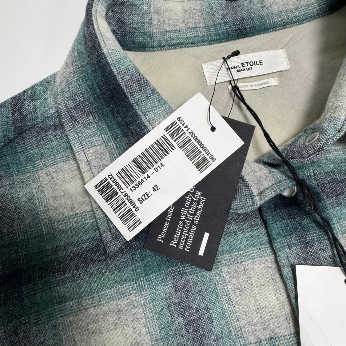 (W)이자벨마랑 에뚜왈 체크 셔츠 42 상품이미지4