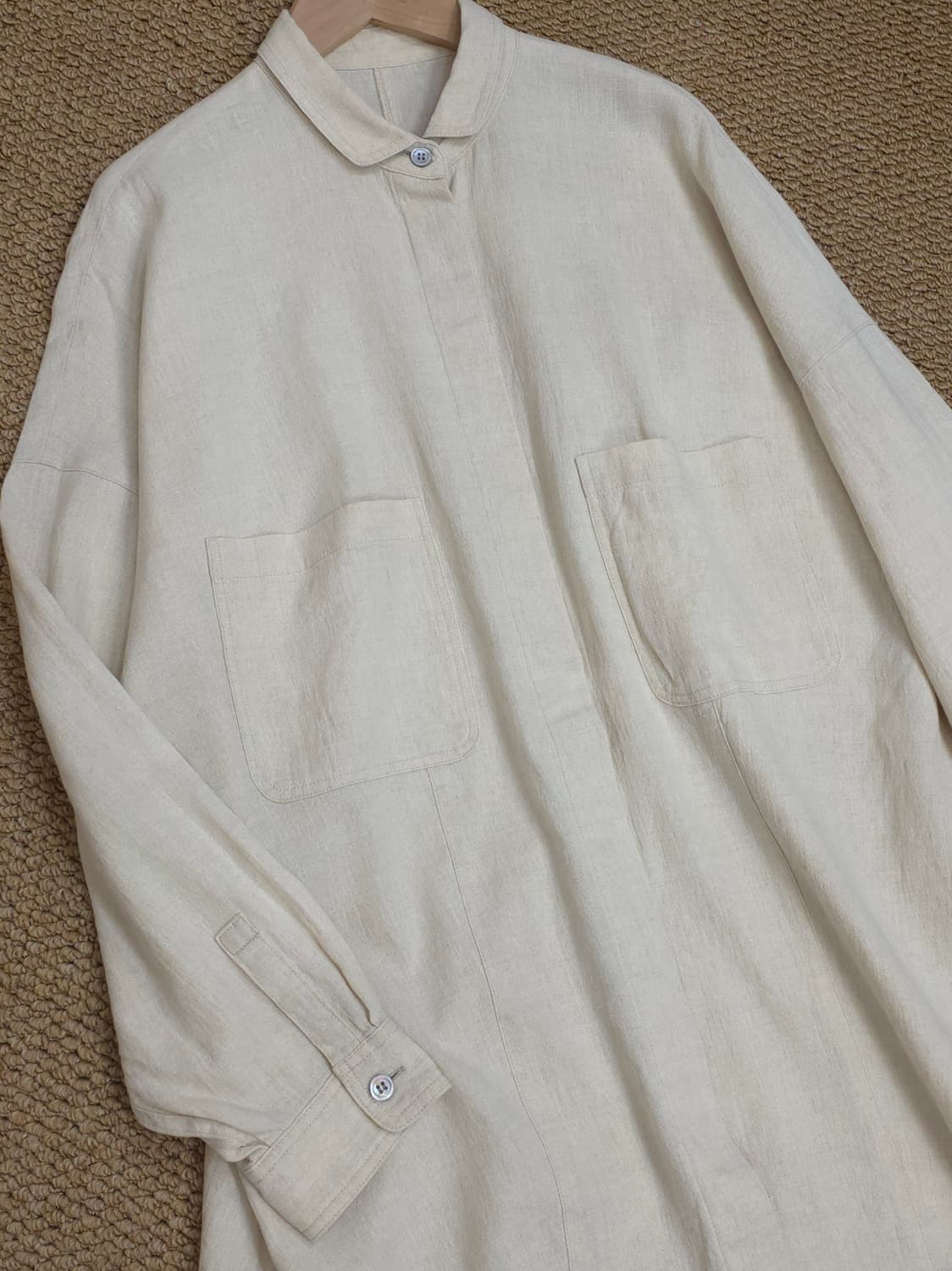 린넨100% 셔츠 아우터 상품이미지4